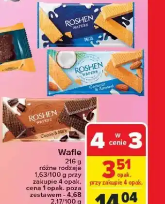 Carrefour Wafle Roshen oferta
