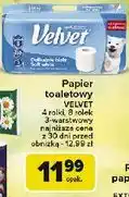Carrefour Papier toaletowy delikatnie biały Velvet oferta