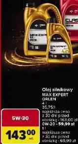 Carrefour Olej syntetyczny max expert 5w30 Orlen Platinum Max oferta