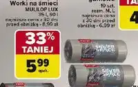 Carrefour Worki na śmieci 35 l z taśmą silver space Paclan oferta
