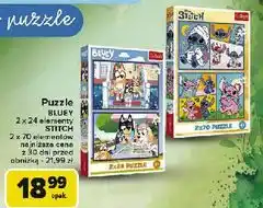 Carrefour Puzzl bluey 2 x 70 el. Trefl oferta