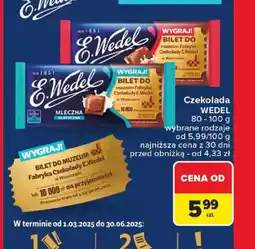 Carrefour Czekolada Wedel oferta