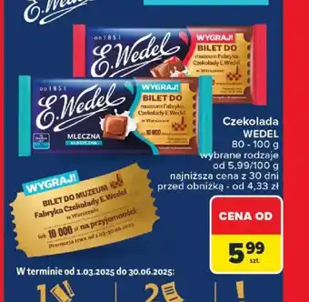 Carrefour Czekolada Wedel oferta