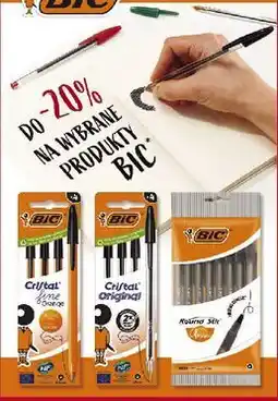 Carrefour Długopis round stick pouch czarny Bic Round Stick oferta