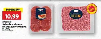 Lidl Salami cacciatore Italiamo oferta