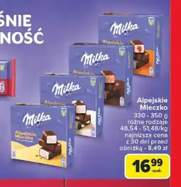 Carrefour Milka Alpejskie Mleczko oferta