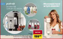 Carrefour Saturator pushair czarny z nabojem + 2x butelka syrop Dafi oferta
