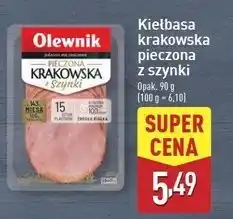 ALDI Kiełbasa krakowska pieczona z szynki Olewnik oferta