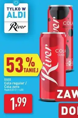 ALDI Napój cola zero River oferta