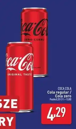 ALDI Napój Coca-Cola Zero oferta