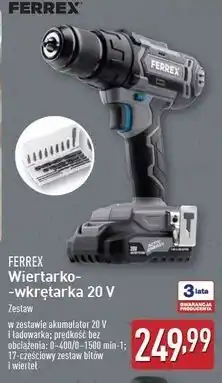 ALDI Wiertarko-wkrętarka 20v Ferrex oferta