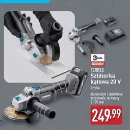 ALDI Szlifierka kątowa 20v Ferrex oferta