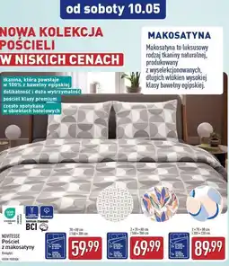 ALDI Pościel z makosatyny 220 x 200 cm + 2 70 80 Novitesse oferta