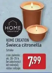 ALDI Świeca ogrodowa citronella Home Creation oferta