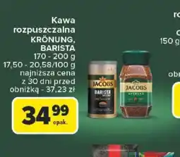 Carrefour Kawa rozpuszczalna Kronung, Barista oferta