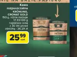 Carrefour Kawa rozpuszczalna Kronung Cronat Gold oferta