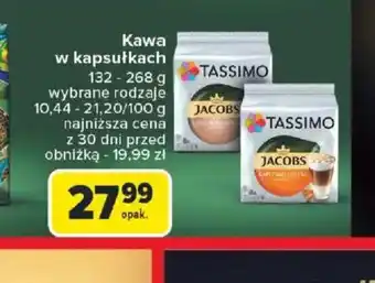Carrefour Kawa w kapsułkach Tassimo oferta