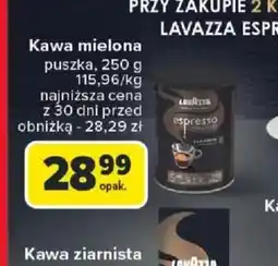 Carrefour Kawa mielona Lavazza oferta