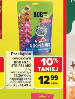 Carrefour Przekąska owocowa BOB SNAIL STRIPES MIX oferta
