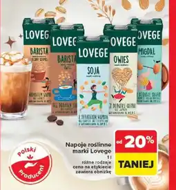 Carrefour Napoje roślinne marki Lovege oferta