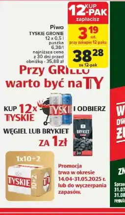 Carrefour Piwo Tyskie Gronie oferta