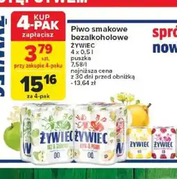 Carrefour Piwo Zywiec smakowe bezalkoholowe oferta