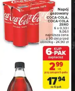 Carrefour Napój gazowany Coca-Cola oferta