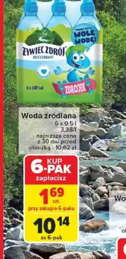 Carrefour Woda źródlana Zywiec Zdrój oferta