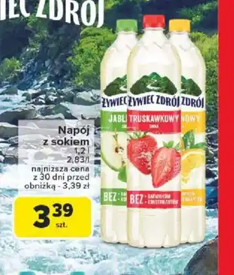 Carrefour Napój Zywiec Zdrój z sokiem oferta
