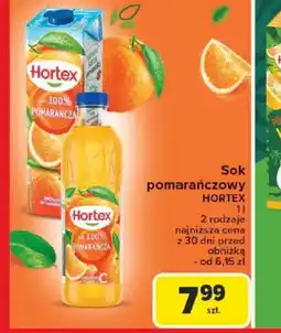 Carrefour Sok pomarańczowy Hortex oferta