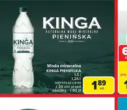 Carrefour Woda mineralna Kinga Pienińska oferta