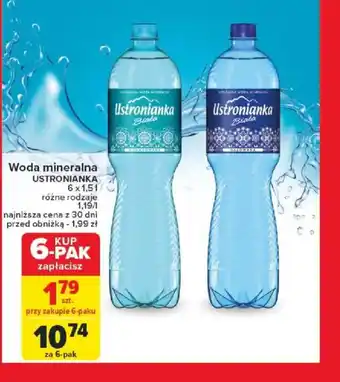 Carrefour Woda mineralna Ustronianka oferta