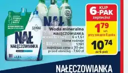 Carrefour Woda mineralna Nałęczowianka oferta