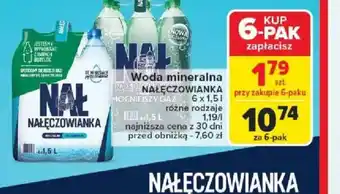 Carrefour Woda mineralna Nałęczowianka oferta