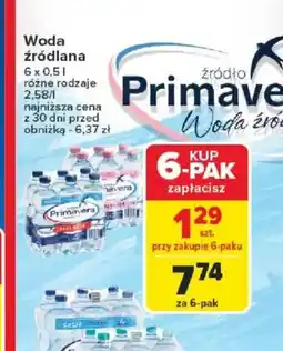 Carrefour Woda źródlana Primavera oferta