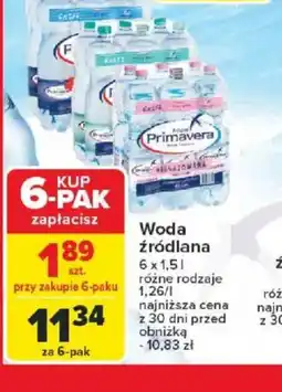 Carrefour Woda źródlana oferta