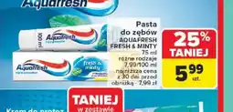Carrefour Pasta do zębów Aquafresh Fresh & Minty oferta
