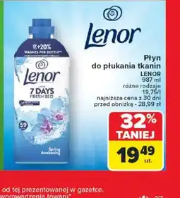 Carrefour Płyn do płukania tkanin Lenor oferta