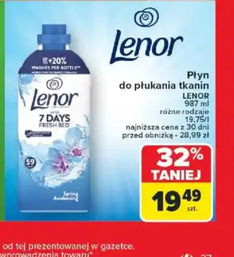 Carrefour Płyn do płukania tkanin Lenor oferta