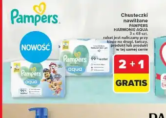 Carrefour Chusteczki nawilżane Pampers Harmonie Aqua oferta