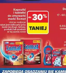 Carrefour Kapsułki i tabletki do zmywarki marki Somat oferta