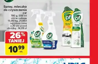Carrefour Spray, mleczko do czyszczenia CIF oferta