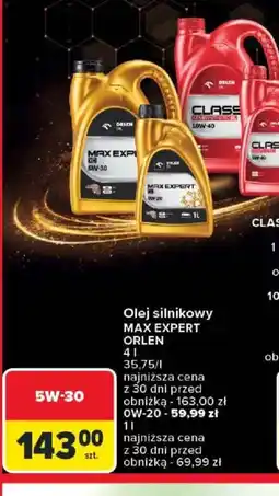 Carrefour Olej silnikowy Max Expert Orlen oferta