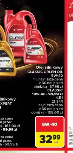 Carrefour Olej silnikowy Classic Orlen Oil oferta