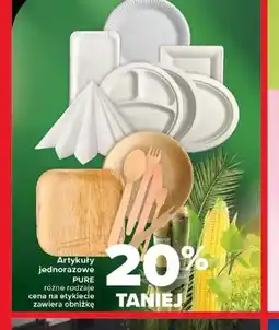 Carrefour Artykuły jednorazowe PURE oferta
