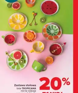 Carrefour Zastawa stołowa linia Tropicana oferta