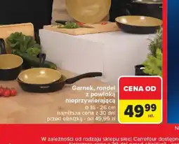 Carrefour Garnek, rondel z powłoką nieprzywierającą oferta