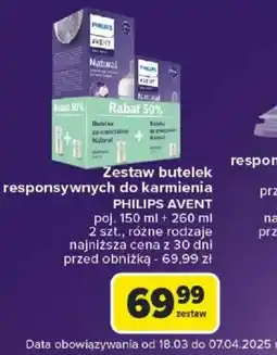 Carrefour Zestaw butelek responsywnych do karmienia Philips Avent oferta