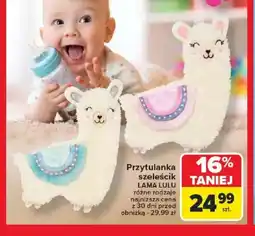 Carrefour Przytulanka szelescik Lama Lulu oferta