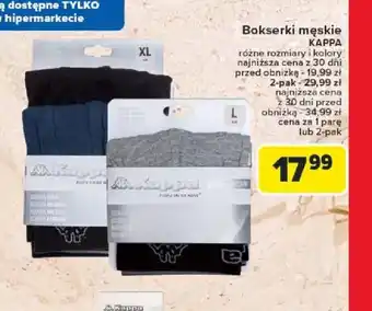 Carrefour Bokserki męskie Kappa oferta